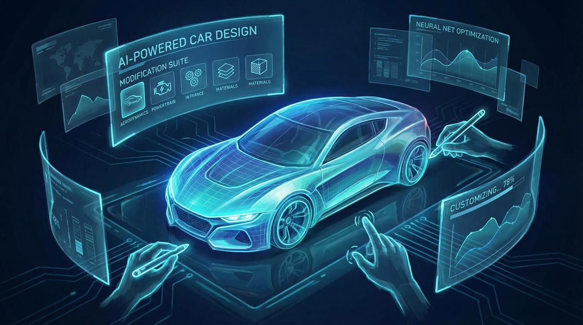 黑丝AI汽车改装视频设计